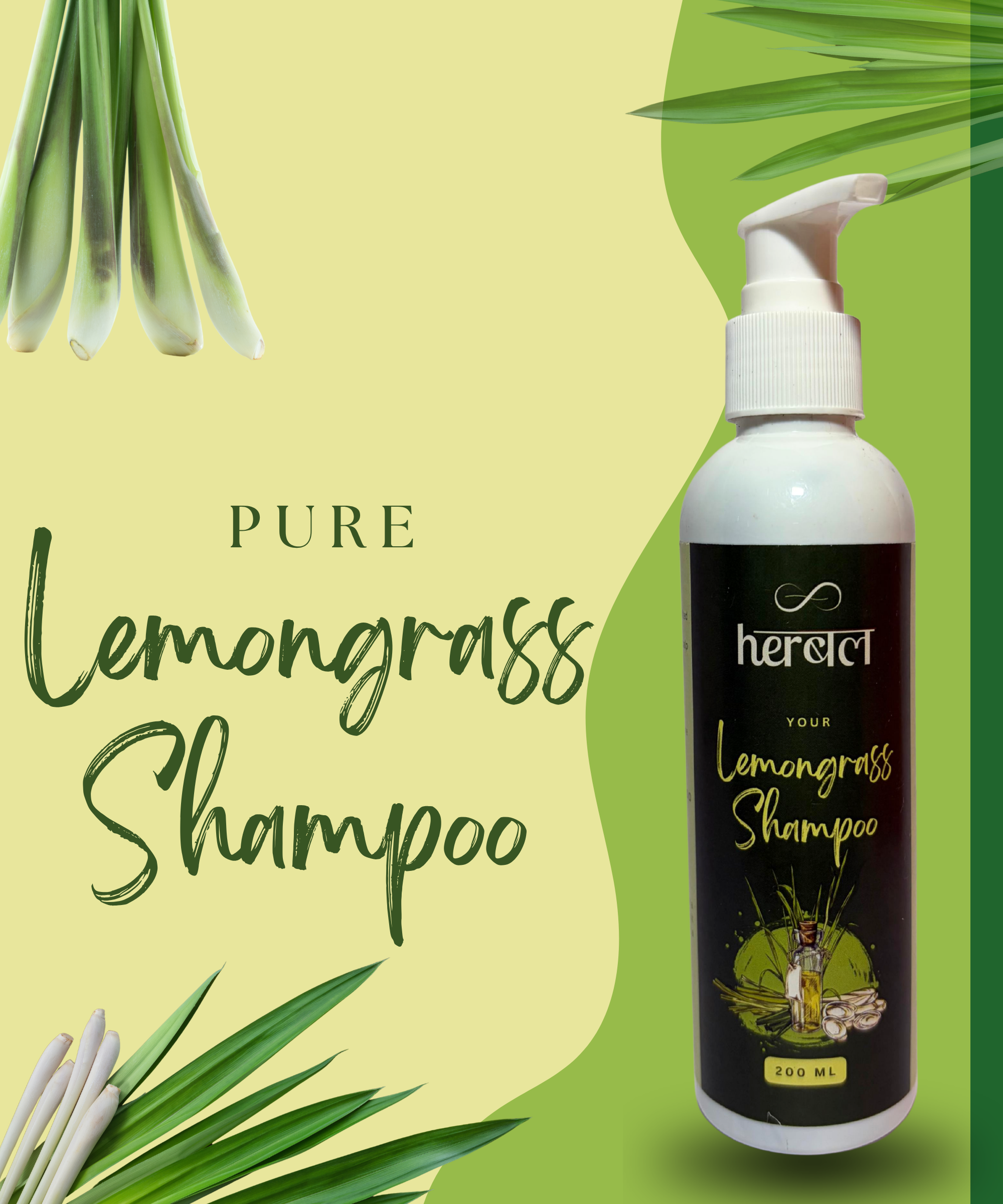 Lemongrass Shampoo | Sulphate-Free Purifying Shampoo for Oily Scalp & Buildup - Image 4