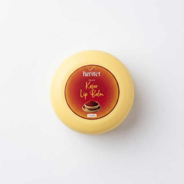Kesar (Saffron) Lip Balm | Rich Nourishing Balm for Soft, Supple Lips