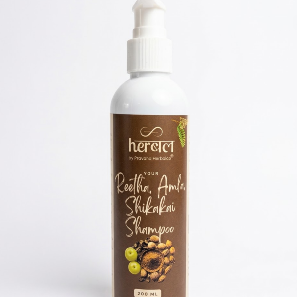 Reetha Amla Shikakai Shampoo | Nourishing Herbal Shampoo for Strong, Voluminous Hair