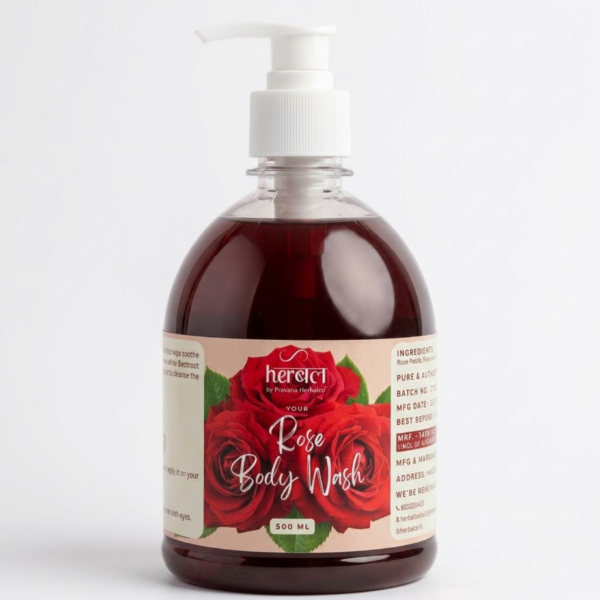 Rose Body Wash 500ml | Hydrating & Refreshing Body Cleanser