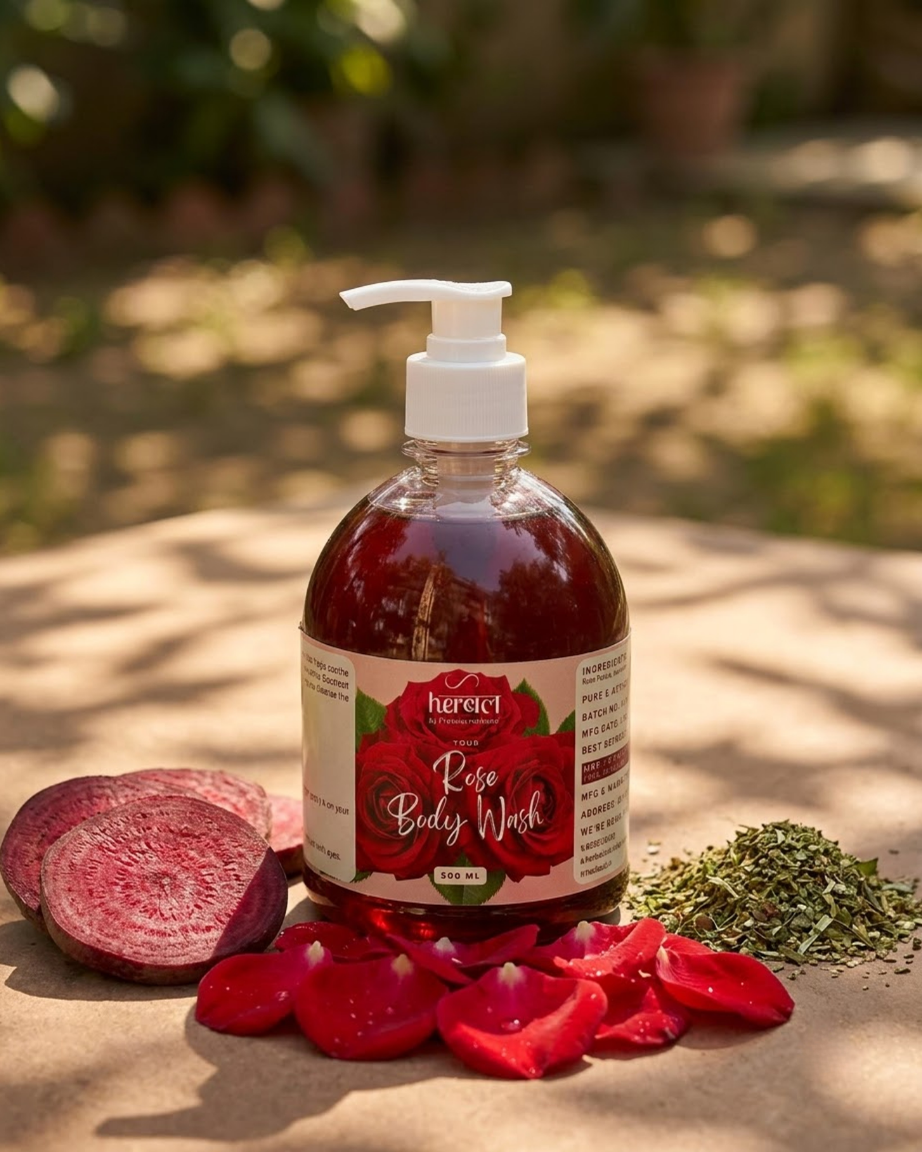 Rose Body Wash 500ml | Hydrating & Refreshing Body Cleanser - Image 2