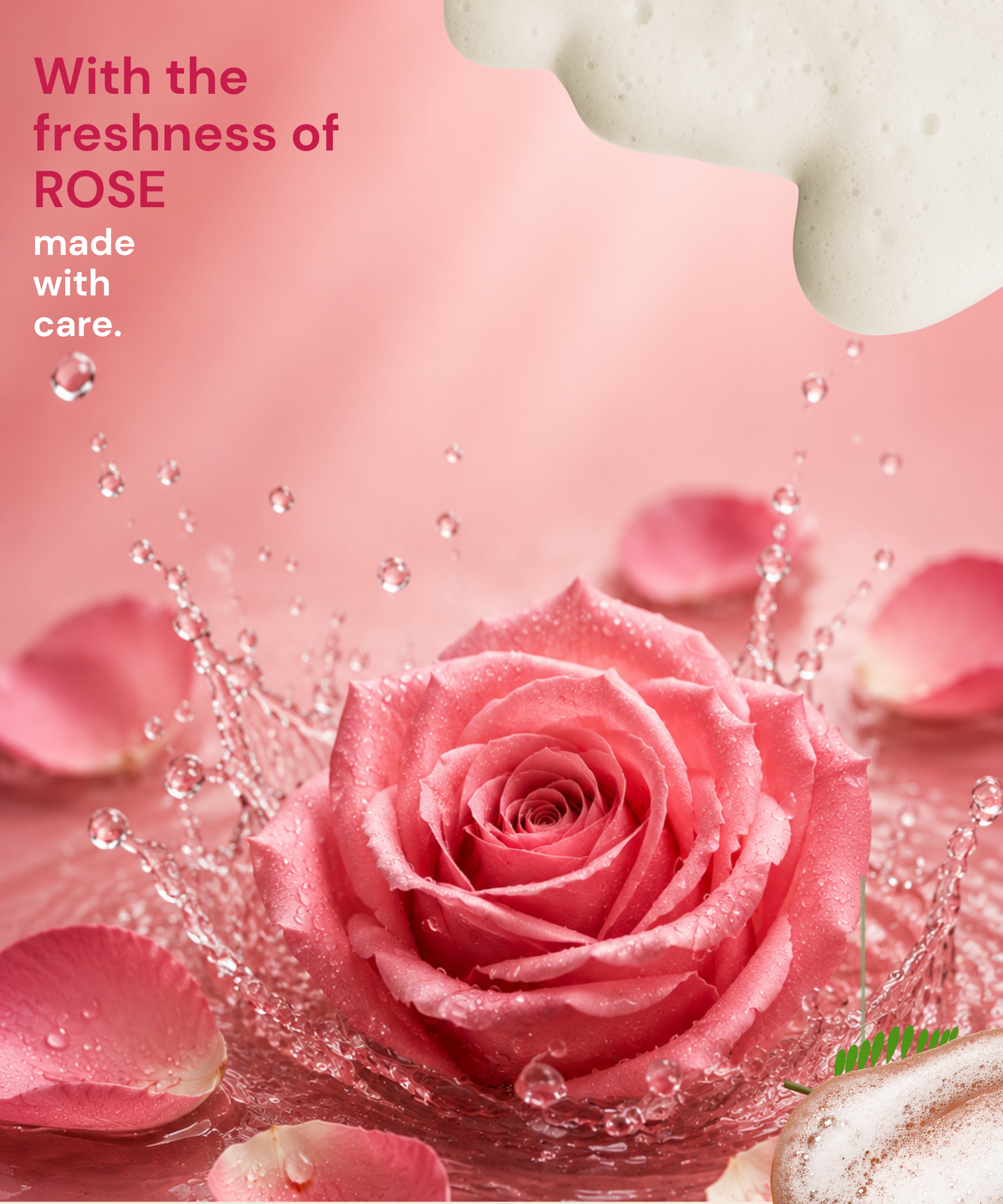 Rose Body Wash | Hydrating Herbal Cleanse for Soft, Glowing Skin - Image 5