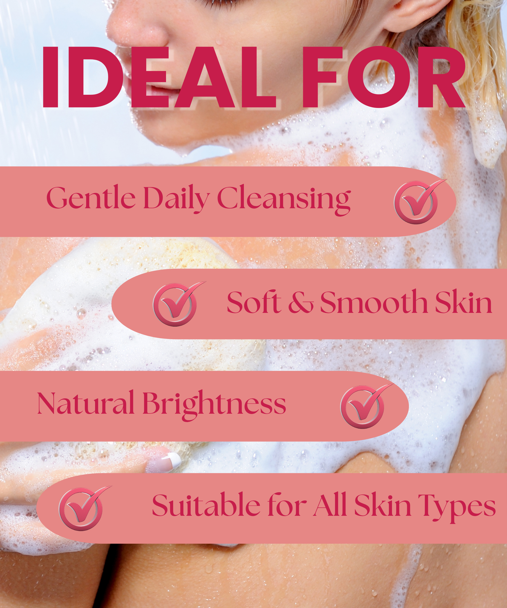 Rose Body Wash | Hydrating Herbal Cleanse for Soft, Glowing Skin - Image 6