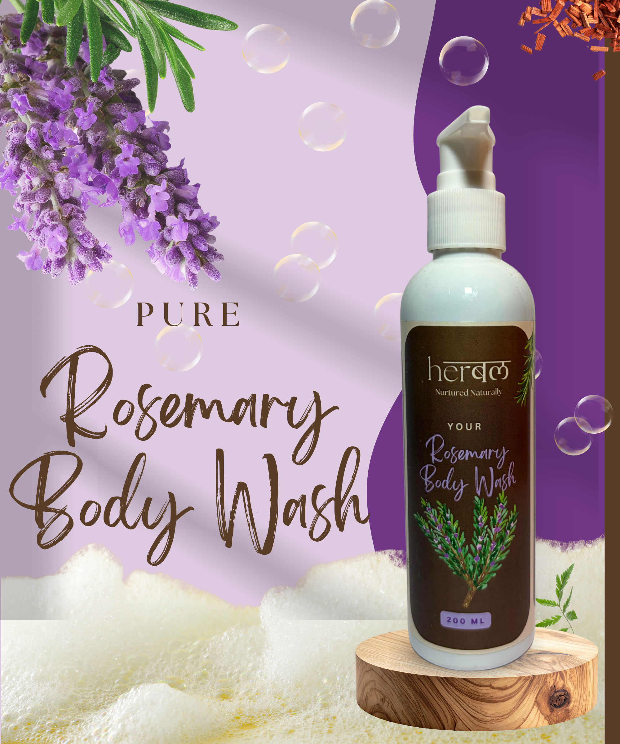 Rosemary Body Wash | Refreshing Herbal Cleanse to Purify & Energize Skin - Image 4