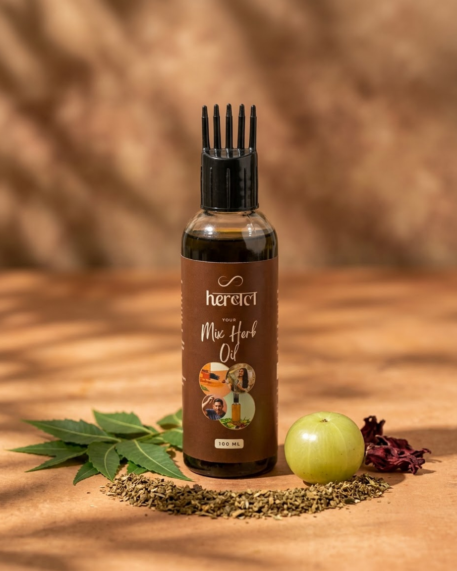Mix Herbs Hair Oil | Multi-Herb Blend for Stronger, Healthier Hair Growth - Image 2