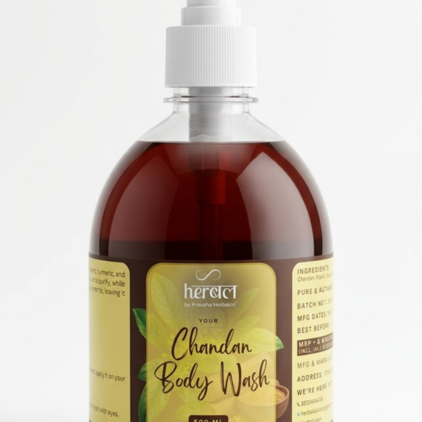 Chandan Body Wash 500ml | Soothing Sandalwood Body Cleanser
