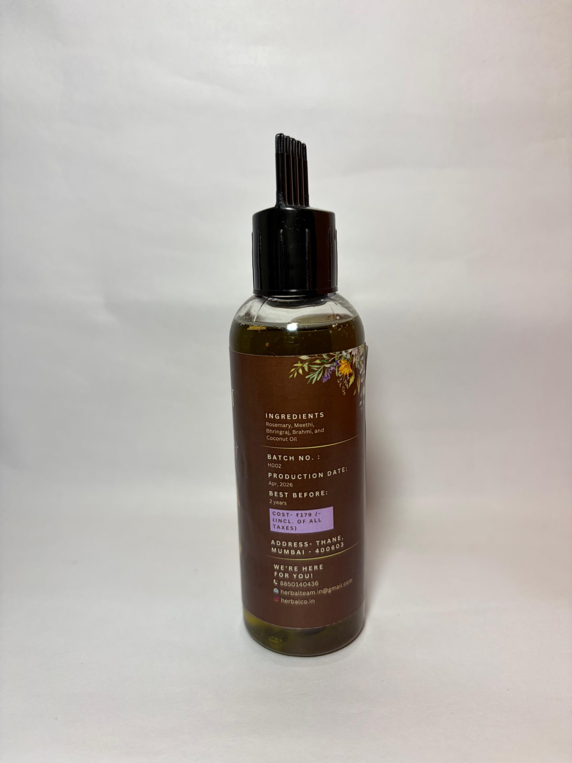 Rosemary Hair Oil | Root-Strengthening Herbal Oil for Hair Growth & Shine - Image 3