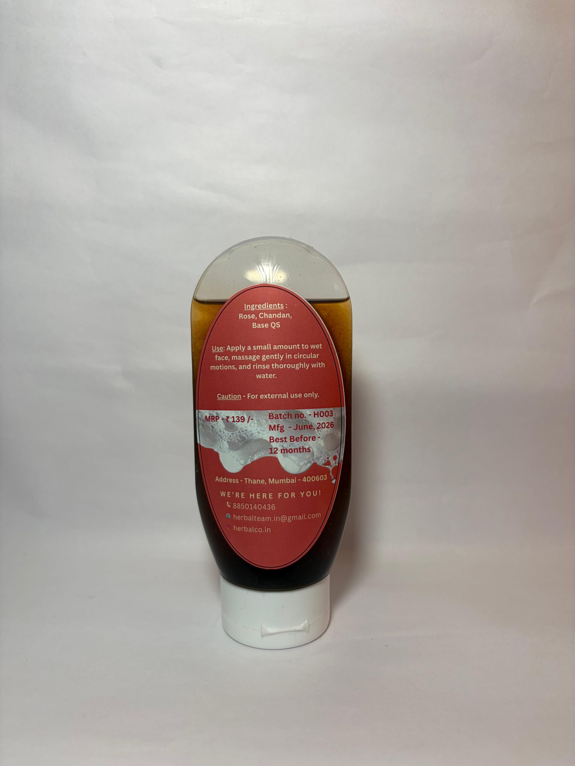 Rose Face Wash | Sulphate-Free Gentle Cleanser for Sensitive, Soothed Skin - Image 3