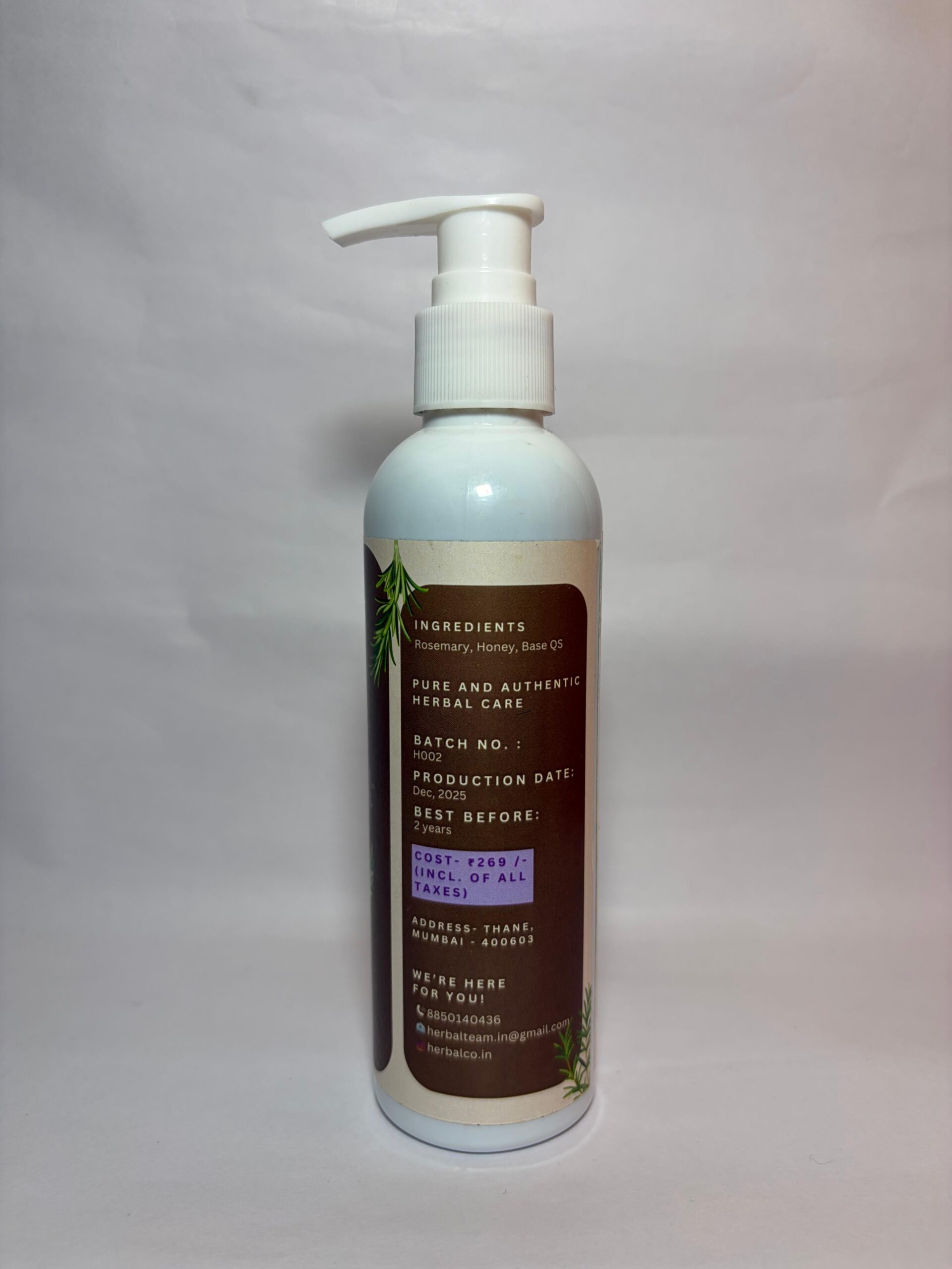 Rosemary Body Wash | Refreshing Herbal Cleanse to Purify & Energize Skin - Image 3