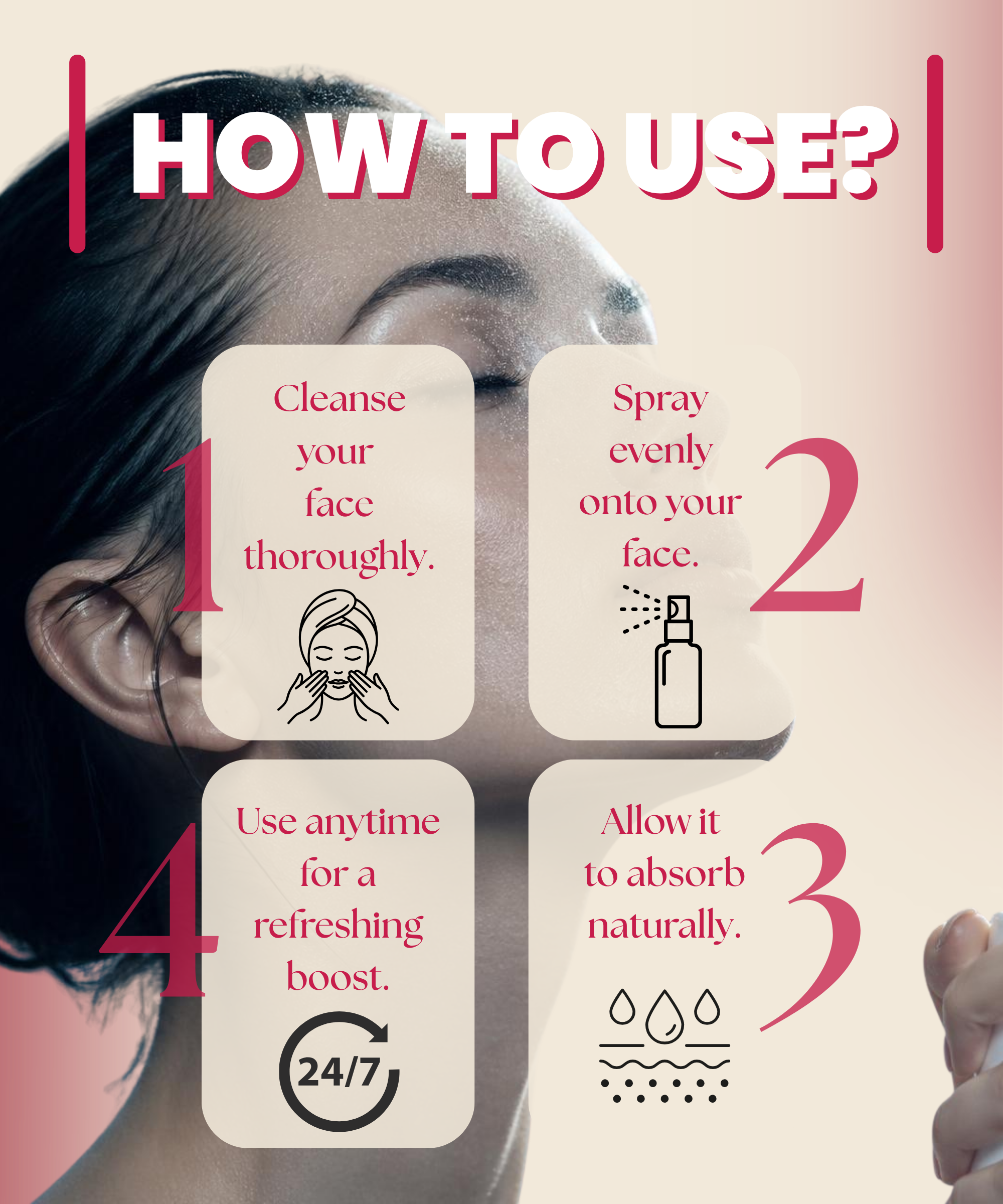 Rose Water Toner | Alcohol-Free Hydrating Toner for Balanced, Glowing Skin - Image 7
