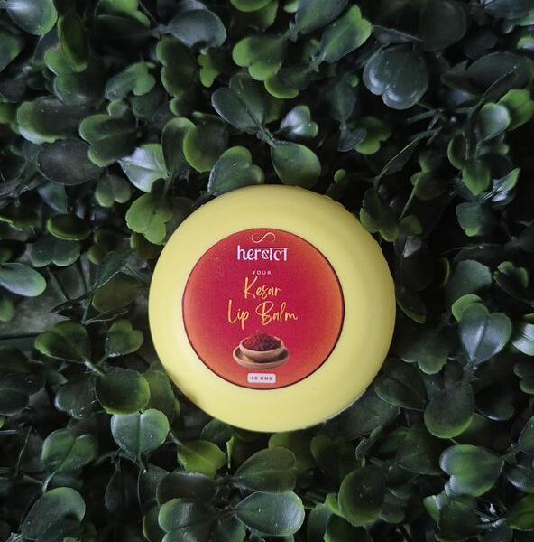 Kesar (Saffron) Lip Balm | Rich Nourishing Balm for Soft, Supple Lips