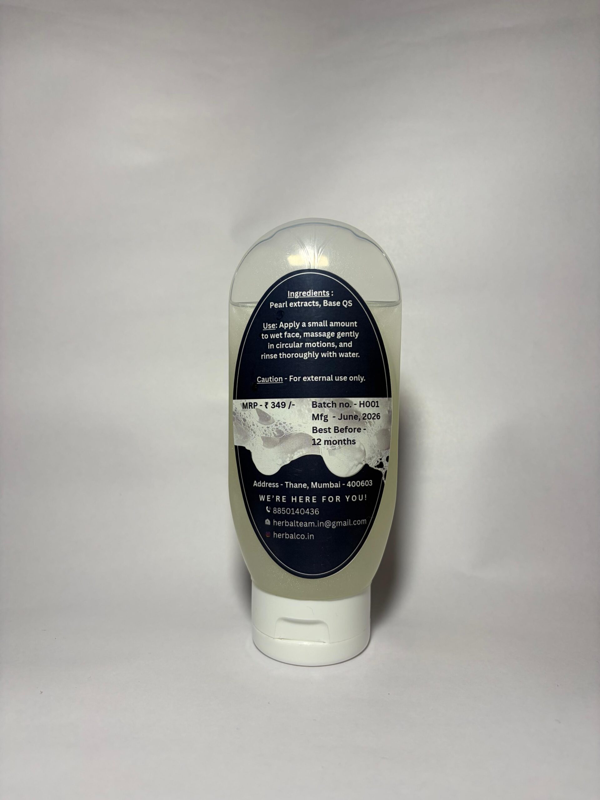 Pearl Face Wash | Brightening Herbal Cleanser for Radiant, Glowing Skin - Image 2