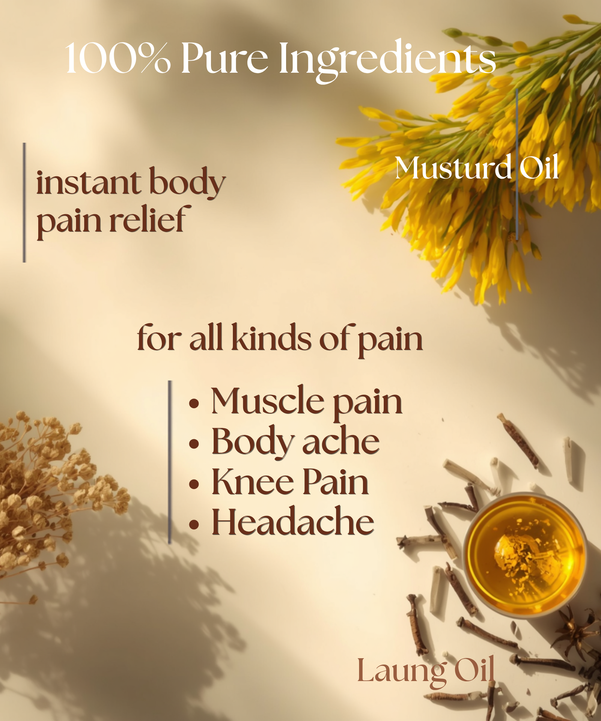Herbal Massage Oil | Pain Relief & Relaxing Herbal Massage Oil - Image 5