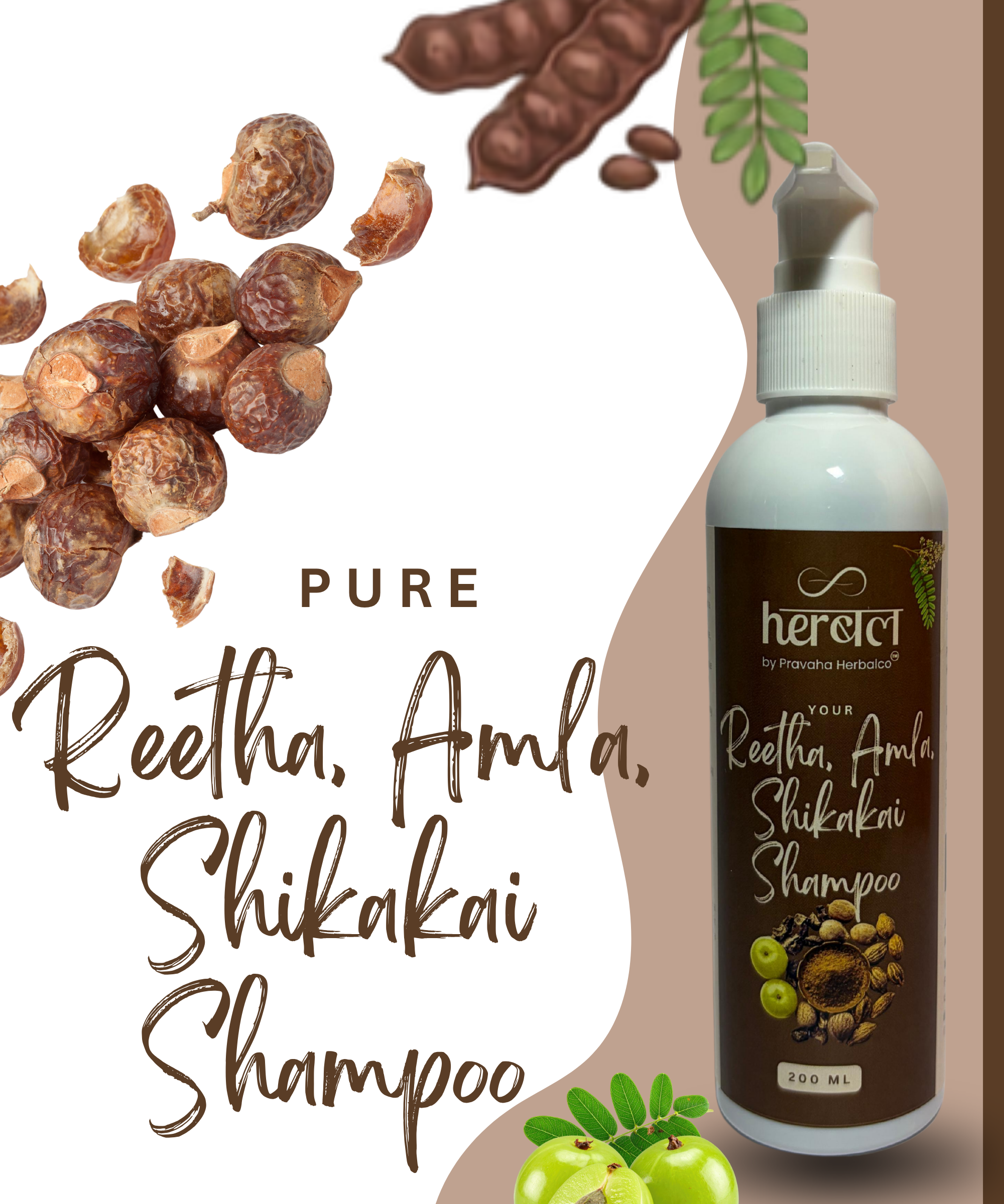 Reetha Amla Shikakai Shampoo | Nourishing Herbal Shampoo for Strong, Voluminous Hair - Image 4