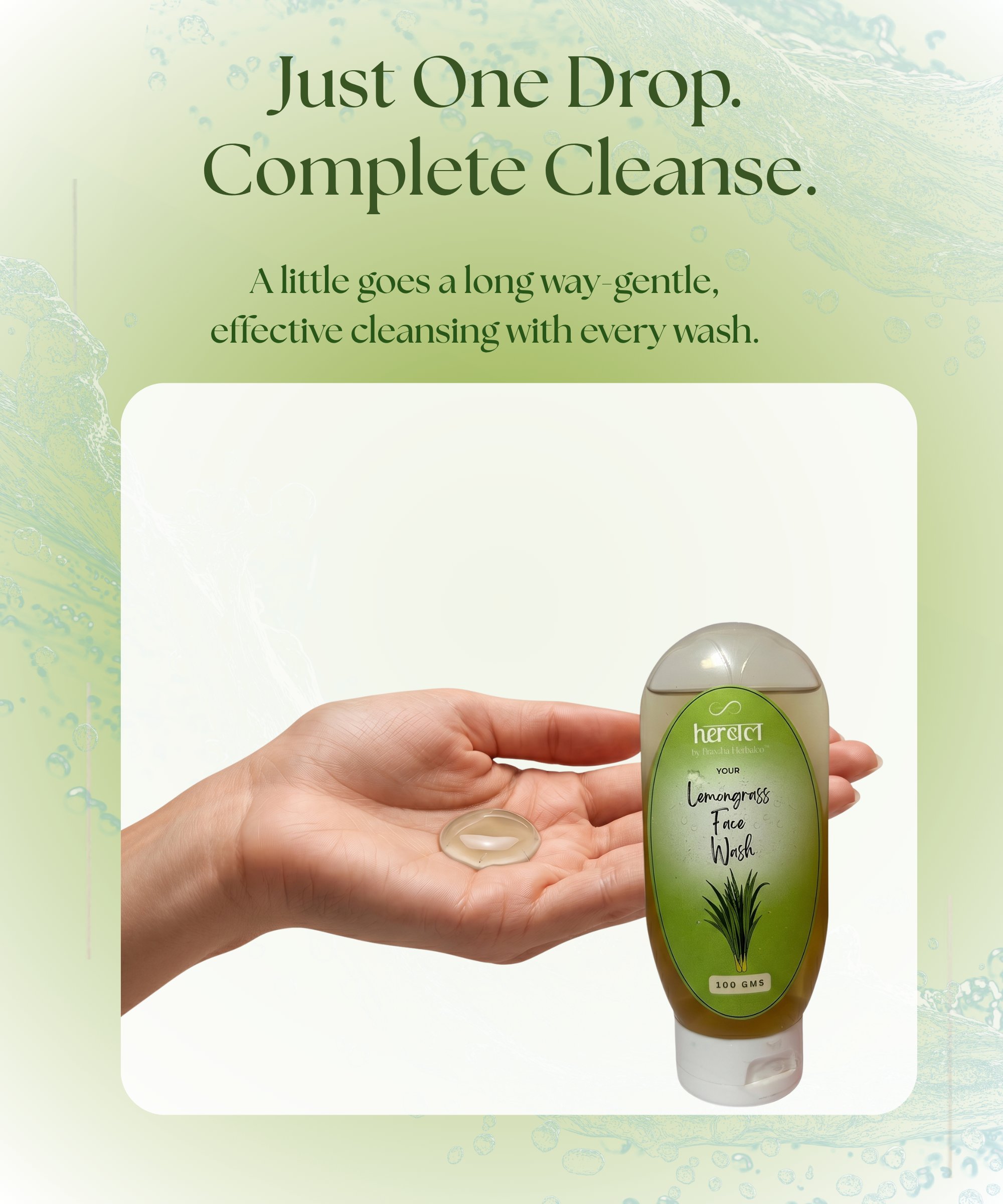 Lemongrass Face Wash | Refreshing Herbal Cleanser for Fresh, Oil-Free Skin - Image 5