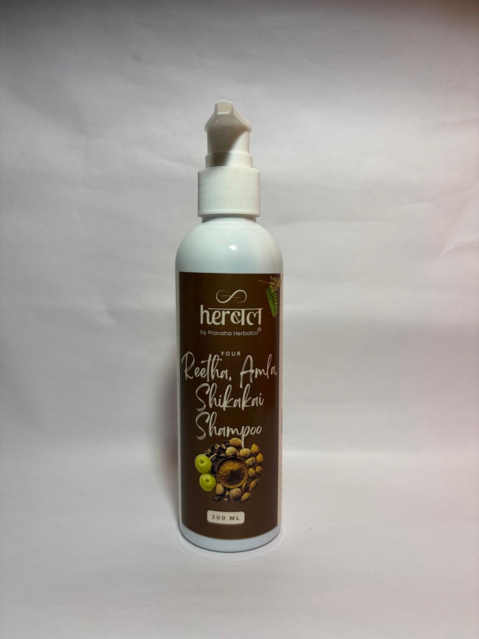 Reetha Amla Shikakai Shampoo | Nourishing Herbal Shampoo for Strong, Voluminous Hair