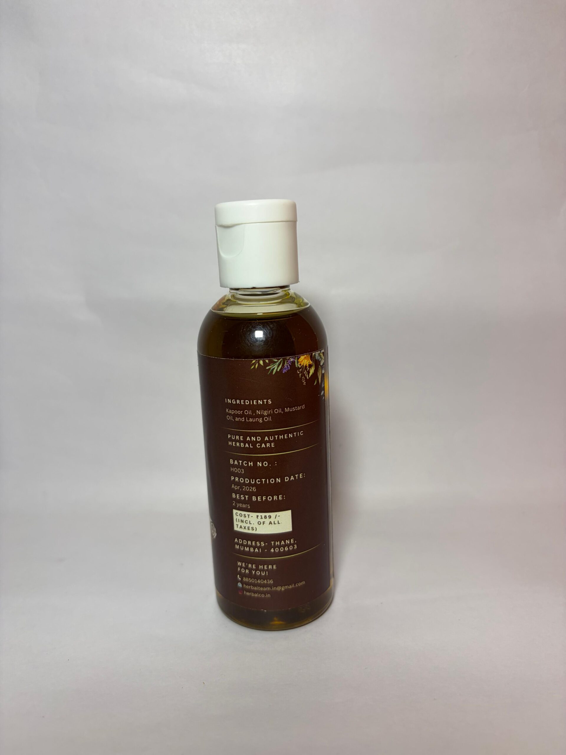 Herbal Massage Oil | Pain Relief & Relaxing Herbal Massage Oil - Image 3