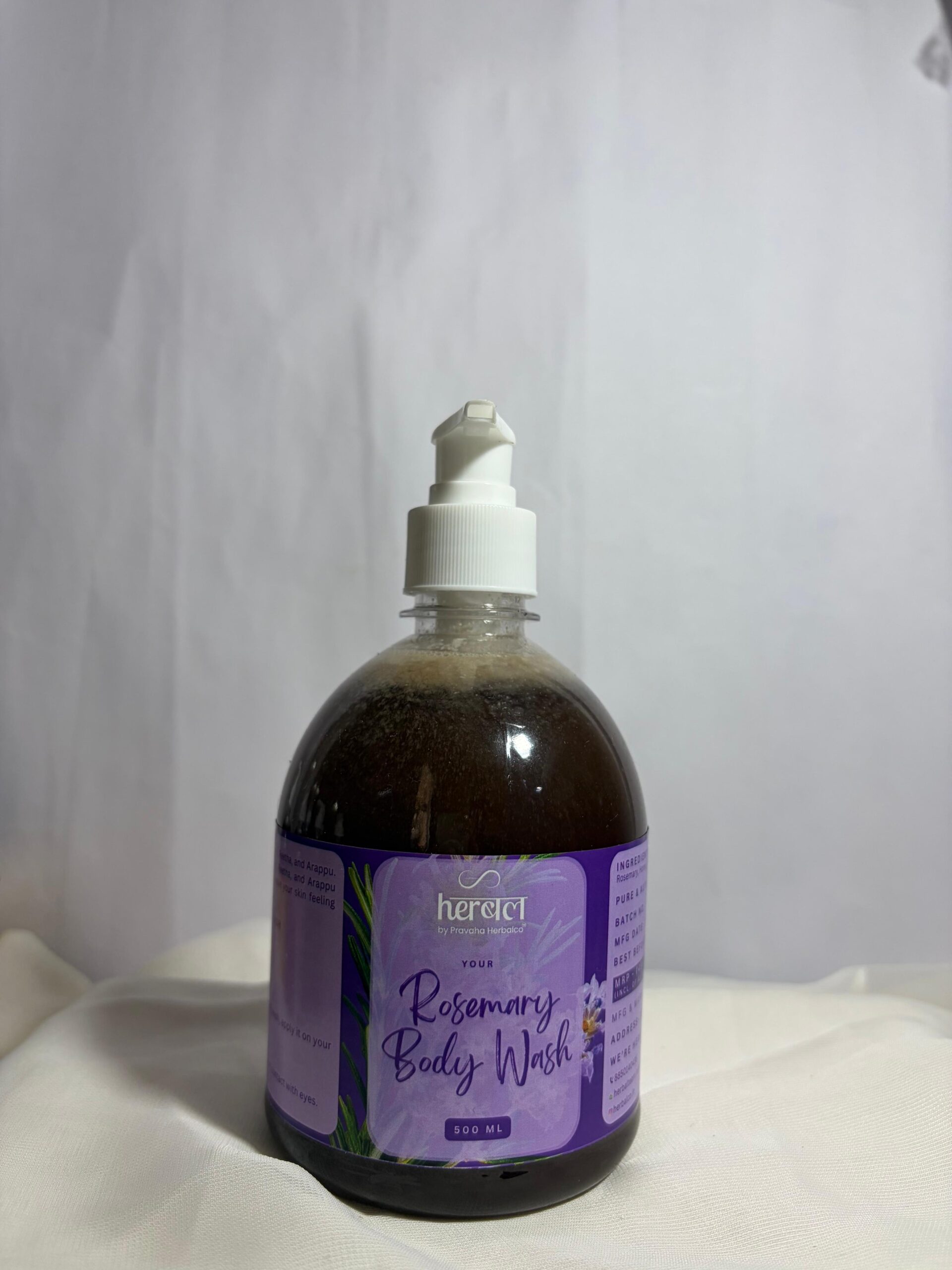 Rosemary Body Wash 500ml | Refreshing & Revitalizing Herbal Body Wash